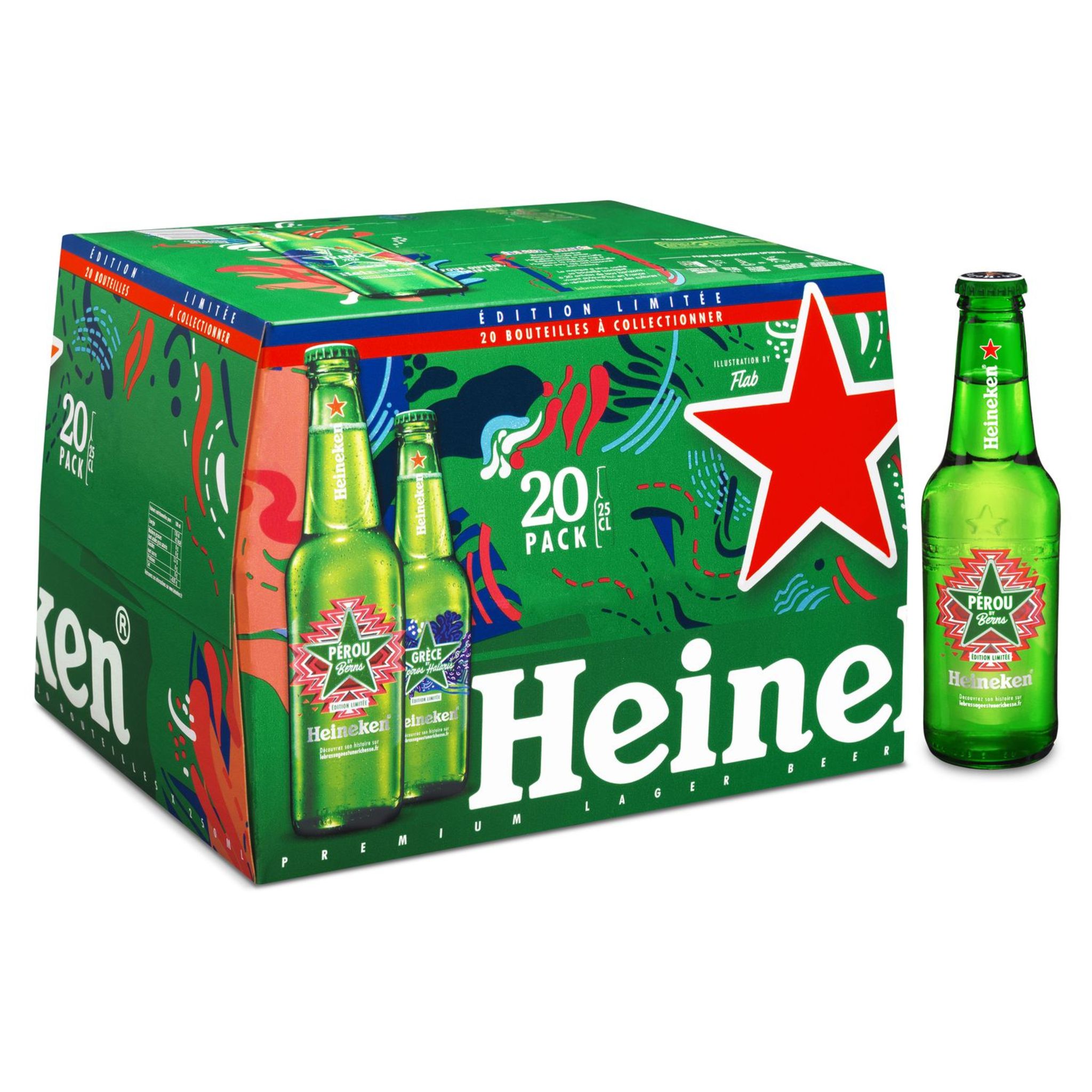 Pack De 40 Biere Kronenbourg Prix Leclerc HEINEKEN Heineken bière blonde 5° -20x25cl pas cher - Auchan.fr