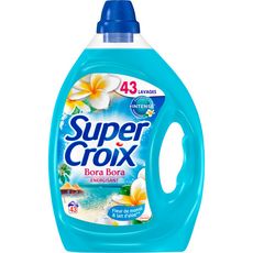 SUPER CROIX Lessive liquide Bora Bora fleur de monoï & lait d'aloé 43 lavages 2,15l
