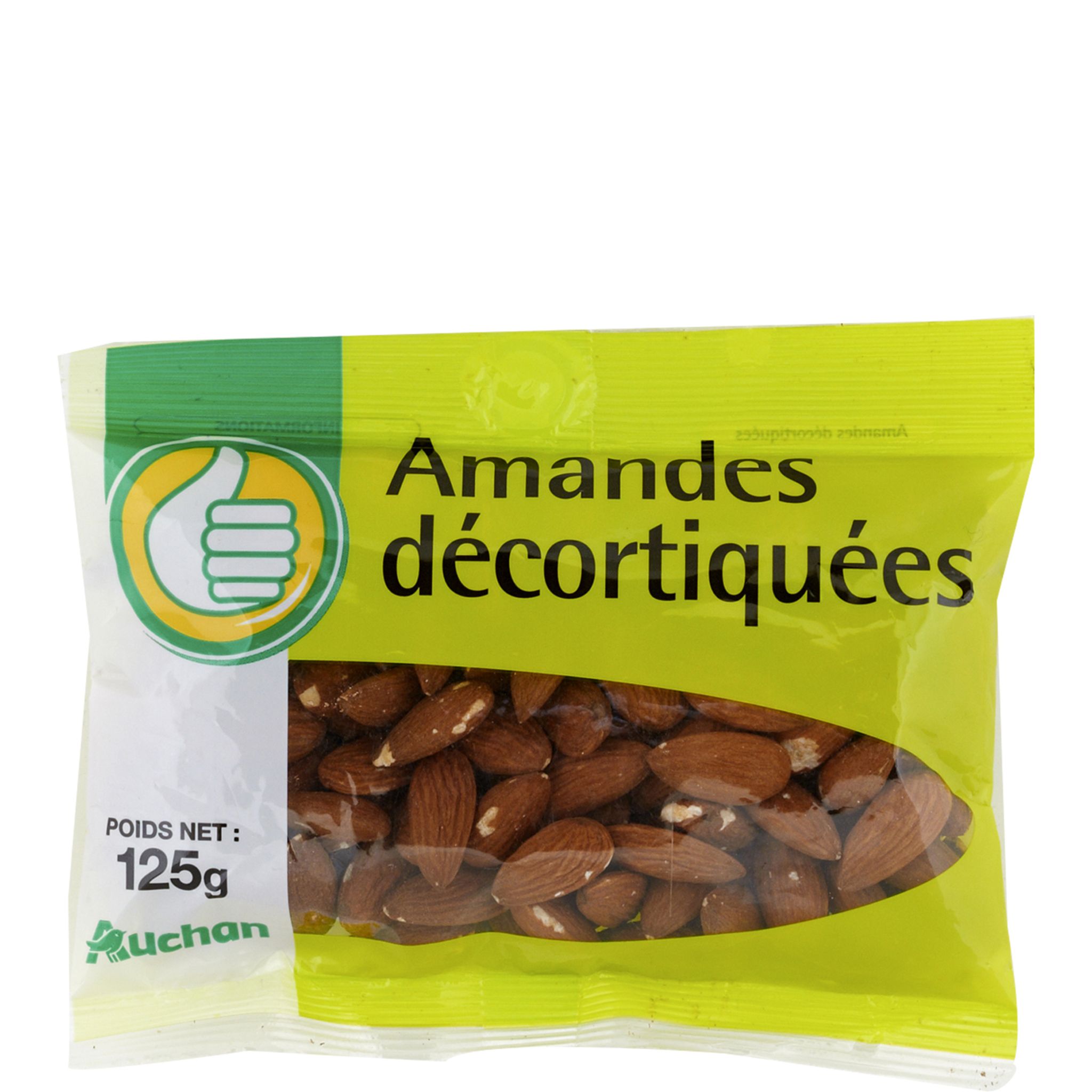 AUCHAN Pistaches décortiquées 125g pas cher 