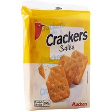 AUCHAN Crackers salés 3 sachets de 100g 300g