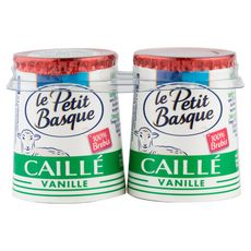PETIT BASQUE Caillé pur brebis vanille 2x150g 2x125g
