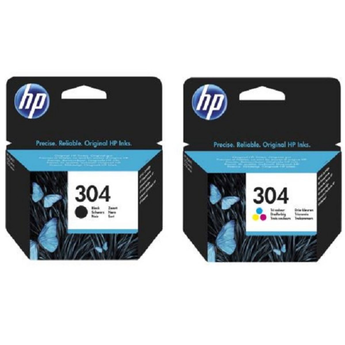 HP 304 - Cartouche d'encre couleur et 2x noir (pack de 3) + crédit Instant  Ink