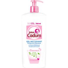 Bebe Cadum Gel Nettoyant Corps Cheveux A L Huile D Amande Douce Bio 750ml Pas Cher A Prix Auchan