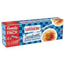 LUSTUCRU Spaghetti de qualité supérieure Family pack 4x250g
