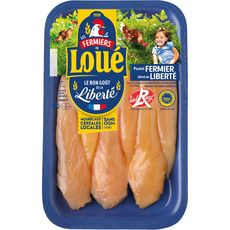 LOUE Aiguillette de poulet jaune fermier label rouge 6 pièces 180g