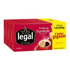 LEGAL Legal café tradition familiale 12x250g achat gagnant