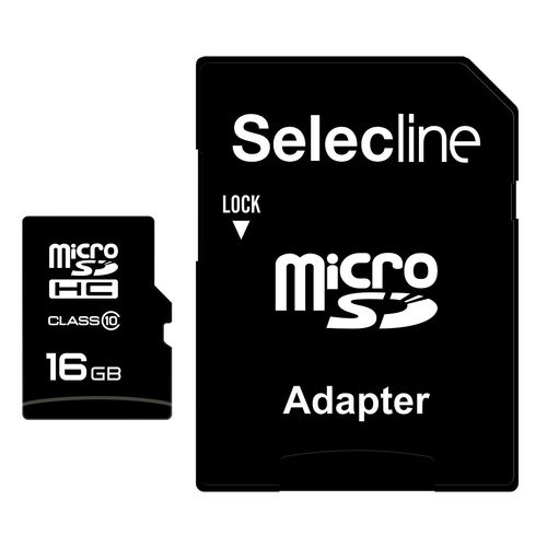 Micro SDHC - 16Go - Adaptateur SD - Carte mémoire
