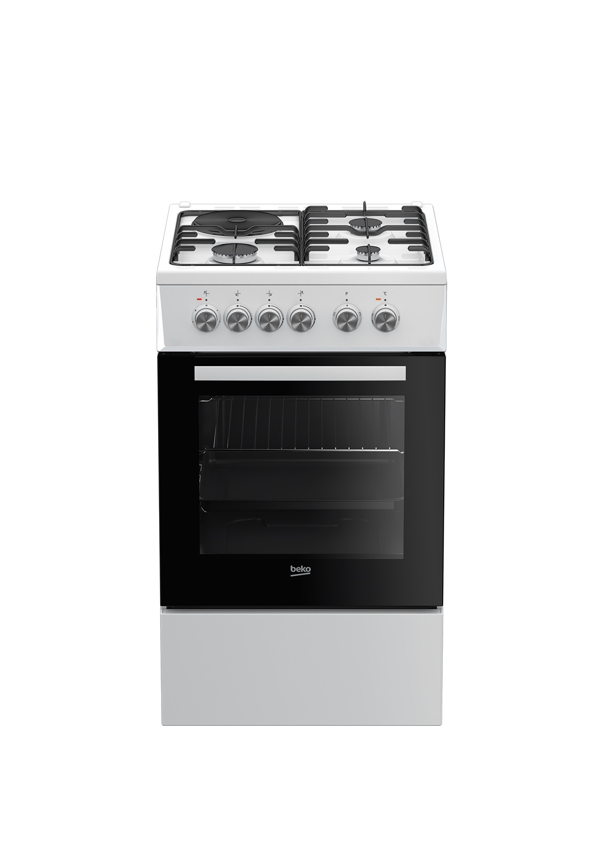 BEKO Cuisinière mixte FSS53000DW - 50 cm, 3 Foyers gaz et 1 Foyer  Electrique, Four à convection pas cher 