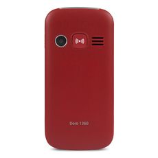 DORO Téléphone portable - Grosses touches - Rouge - 1360