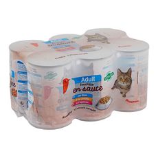 Auchan Boites Patee D Eminces En Gelee Pour Chat 6x400g Pas Cher A Prix Auchan