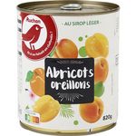 Auchan abricot sirop 4/4 boite 820g