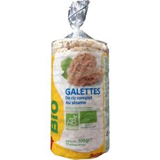 Auchan Bio Galettes De Riz Complet Au Sesame 100g Pas Cher A Prix Auchan