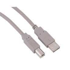 QILIVE Câble USB 2.0 Type A Mâle / USB Type B Mâle - 1.8 M - Ultra HD - Gris