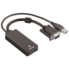 QILIVE Adaptateur vidéo HDMI femelle / VGA mâle - Noir