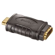 QILIVE Adaptateur HDMI type A femelle / Mini HDMI mâle - Plaqué OR - Noir