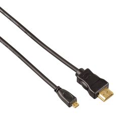 QILIVE Câble HDMI type A mâle / Micro HDMI avec ethernet mâle - Plaqué OR - 2m - Noir