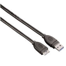 QILIVE Câble USB 3.0 Type A Mâle / Micro USB Type B Mâle - 1.8 M - Noir