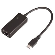 QILIVE Adaptateur USB 3.1 Type C Mâle / RJ45 Femelle - Noir