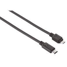 QILIVE Câble USB 2.0 type C Mâle / Micro USB type B Mâle - 0.15m - Noir