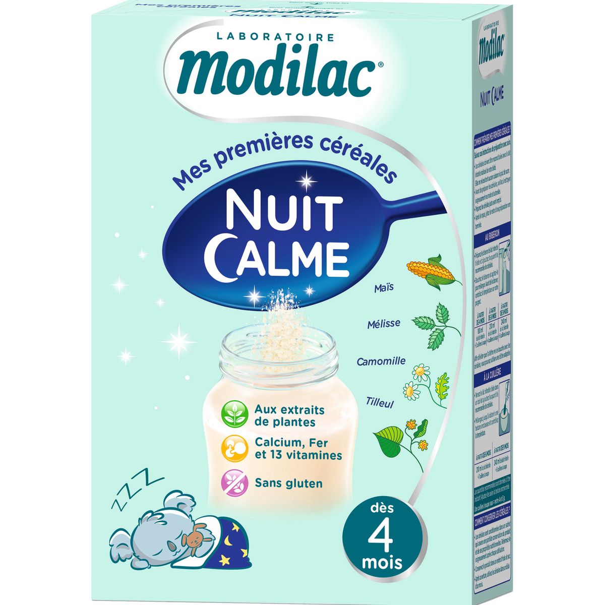 MODILAC Modilac nuit calme sans gluten en poudre 300g pas cher 