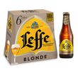 LEFFE Bière blonde 6,6% bouteilles 6x25cl