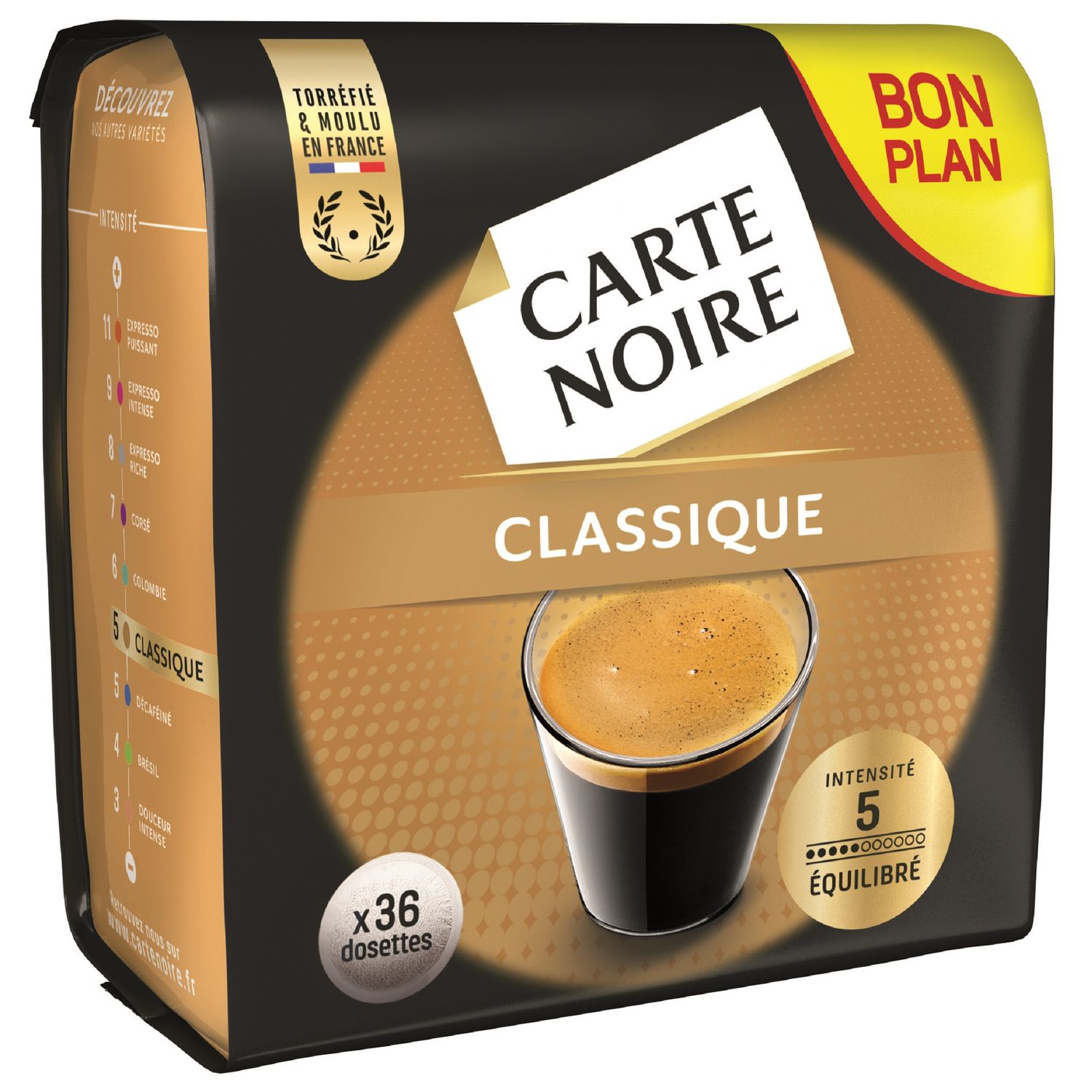 SENSEO Dosettes de café classique format familial 54 dosettes 375g