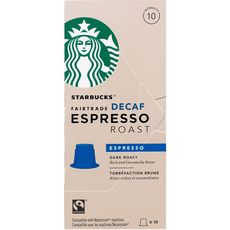 STARBUCKS Starbucks café arabica décaféiné nespresso capsule x10 -55g