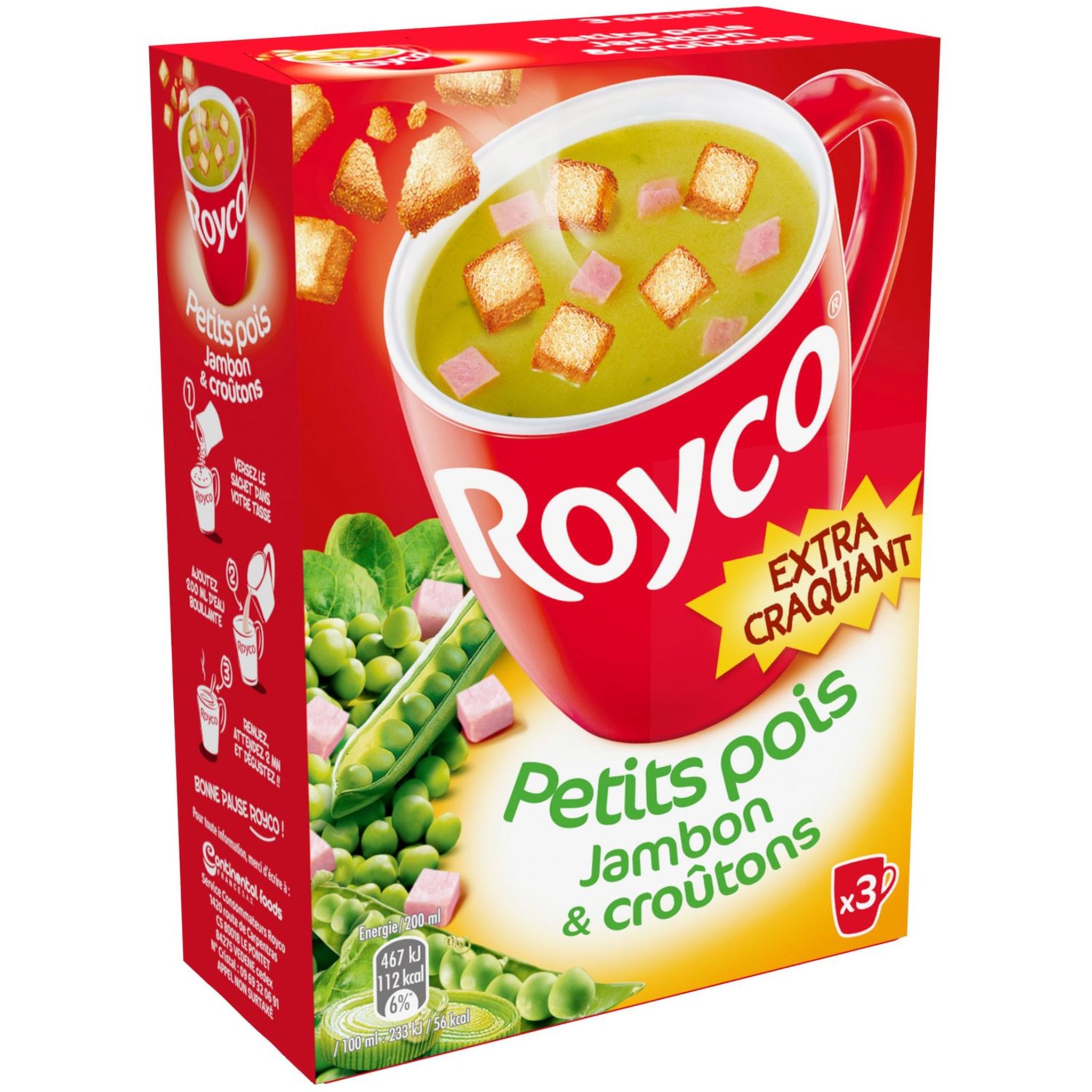 Soupe pois-jambon Royco - Boîte de 20 sachets