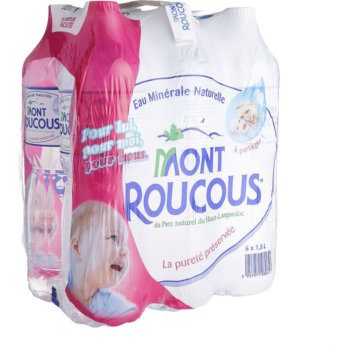 Mont Roucous Mont Roucous Eau Minerale Naturelle Plate 6x1 5l 6x1 5l Pas Cher A Prix Auchan