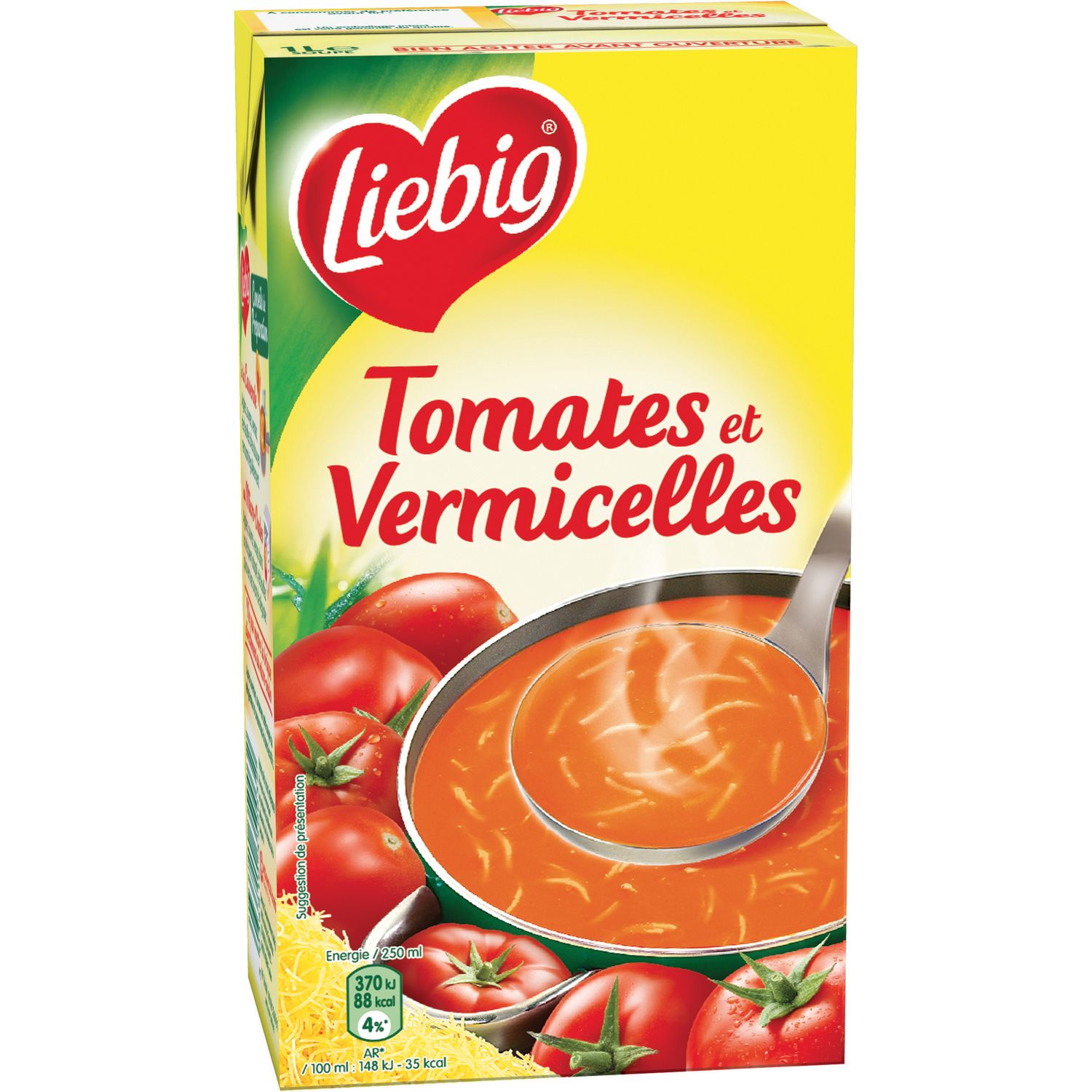 Livraison à domicile Liebig Soupe Tomate et Vermicelles, 1L