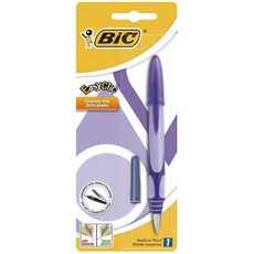 BIC Bic Stylo plume easyclic à pointe moyenne coloris violet 1 pièce