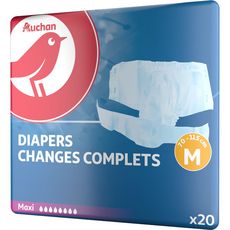 Auchan Auchan Changes Complets Maxi Taille M 70 115 Cm X20 20 Changes Pas Cher A Prix Auchan