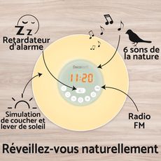 LEXIBOOK Radio-réveil Simulateur d'Aube Couleur - RL998