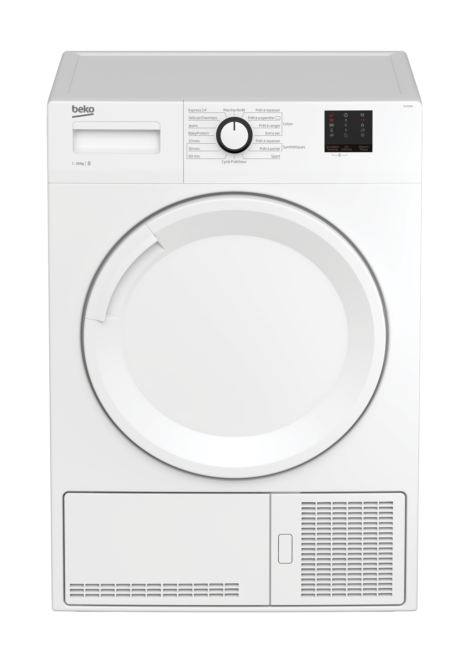 BEKO Sèche linge porte pleine SLC10W2, 10 Kg, Condensation pas