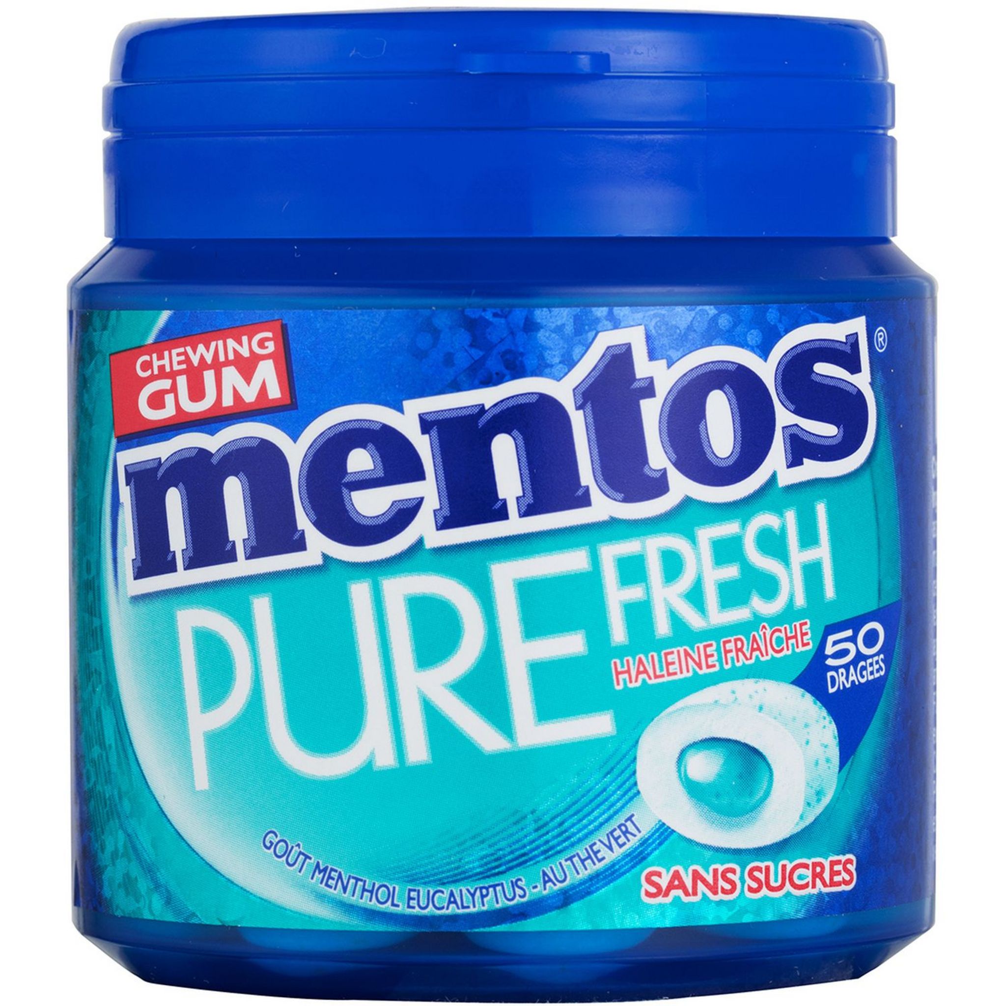 MENTOS Pure fresh Menthol Eucalyptus 30 pièces - Pharmacie Prado Mermoz