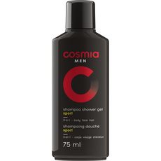 COSMIA Men shampoing douche sport corps, visage et cheveux 75ml