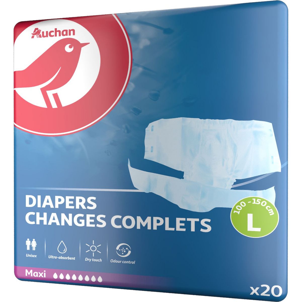 Auchan Changes Complets Maxi Taille L 100 150 Cm Changes Pas Cher A Prix Auchan