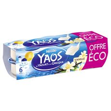 Nestle Yaos Yaourt A La Grecque Vanille 6x125g Pas Cher A Prix Auchan