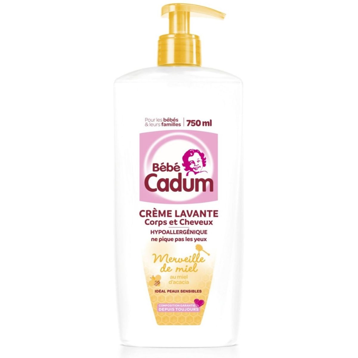 Bebe Cadum Bebe Cadum Creme Lavante Merveille De Miel 750ml Pas Cher A Prix Auchan