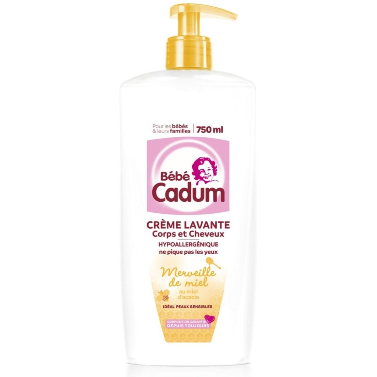 Bebe Cadum Bebe Cadum Creme Lavante Merveille De Miel 750ml Pas Cher A Prix Auchan