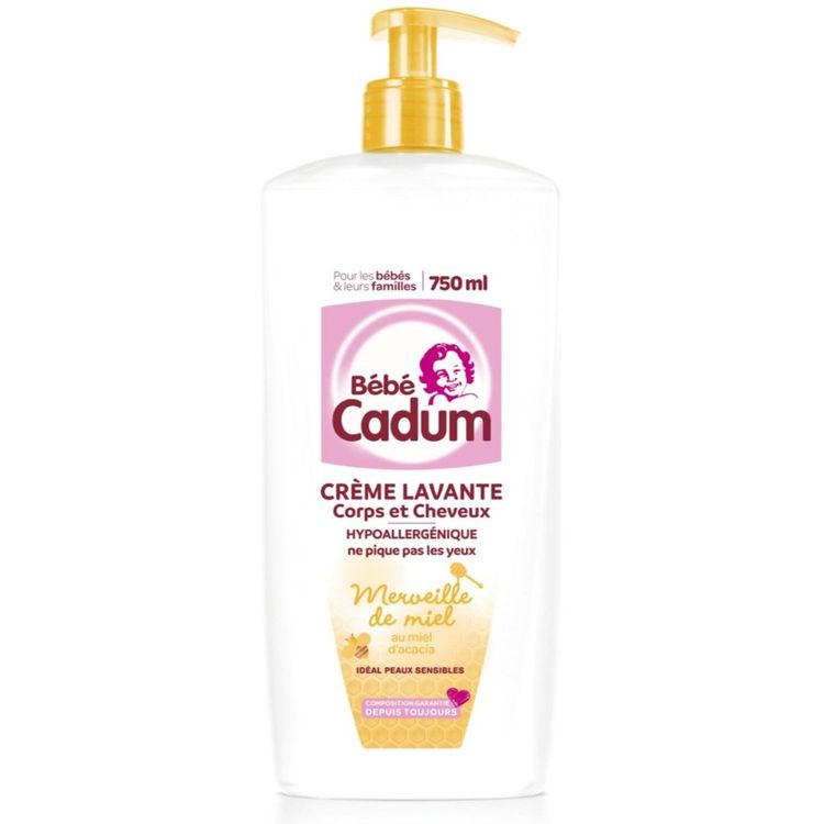 CADUM Bébé Merveille de Miel Crème Lavante Corps Et Cheveux