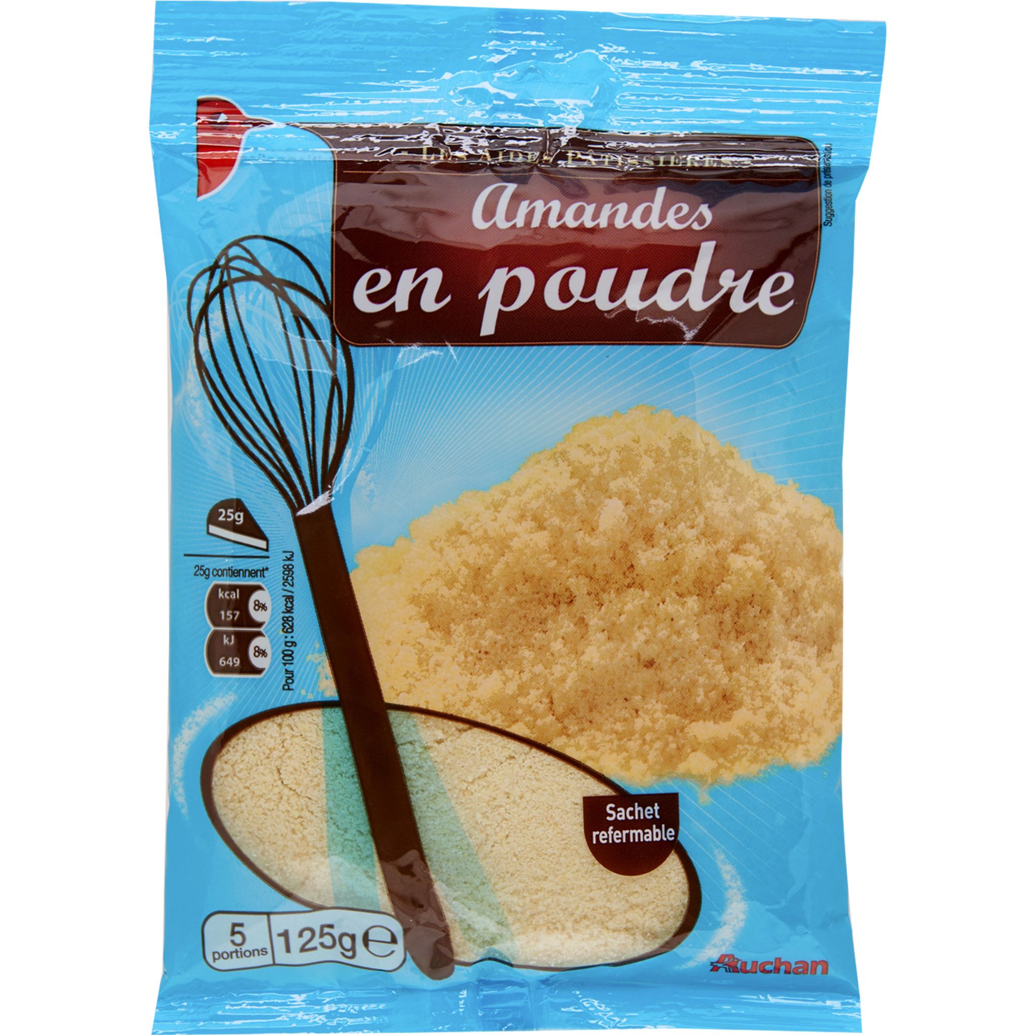 AUCHAN Auchan amande en poudre 125g pas cher 