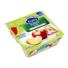 Auchan Baby Petit Pot Dessert Pomme Des 6 Mois 4x97g Pas Cher A Prix Auchan