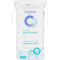 Cosmia Baby Carres De Coton Soin Visage Et Corps 100 Cotons Pas Cher A Prix Auchan