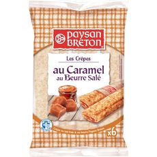 PAYSAN BRETON Paysan Breton Crêpe Fourrée Caramel Beurre Salé X6 -180g ...