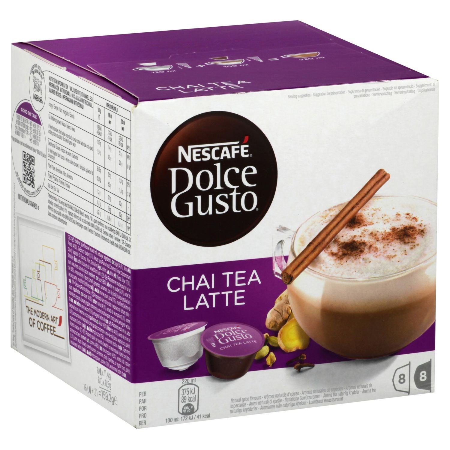 Thé Chai Latte Soluble en poudre. sac de 500gr