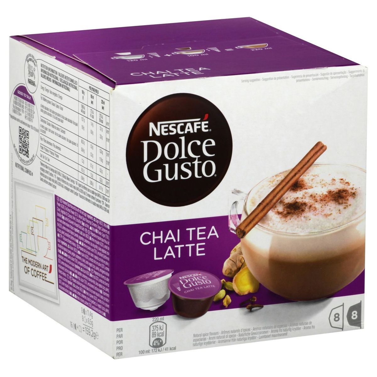 Cafe Capsula Chai Tea Latte Dolce Gusto Nescafe