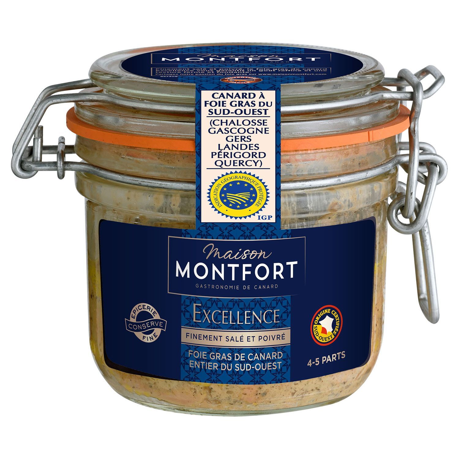 Foie gras de canard cru MAISON MONTFORT : le foie gras de 650g à Prix  Carrefour