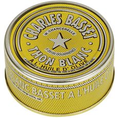 CHARLES BASSET Charles Basset thon blanc à l'huile d'olive 80g