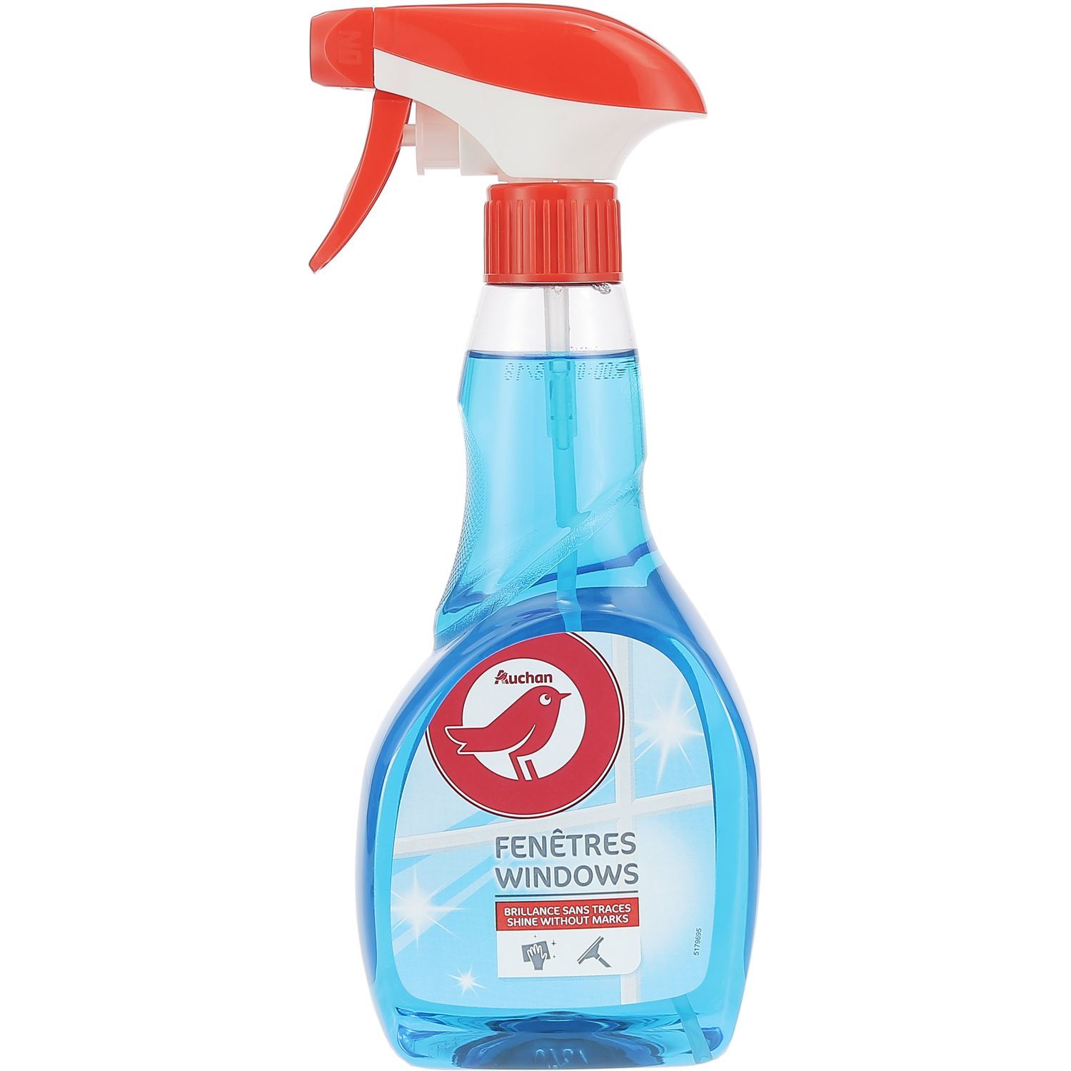 AUCHAN Spray nettoyant désinfectant salle de bain sans javel 750ml pas cher  